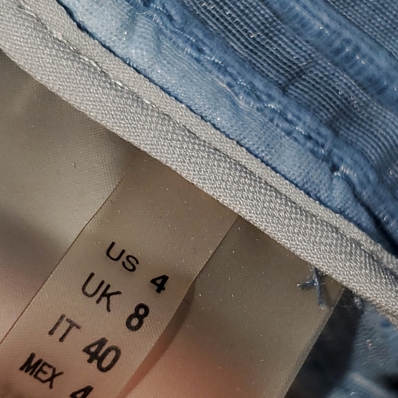 Distressed blue blazer jacket NEW Size 4 - Picture 7 of 8